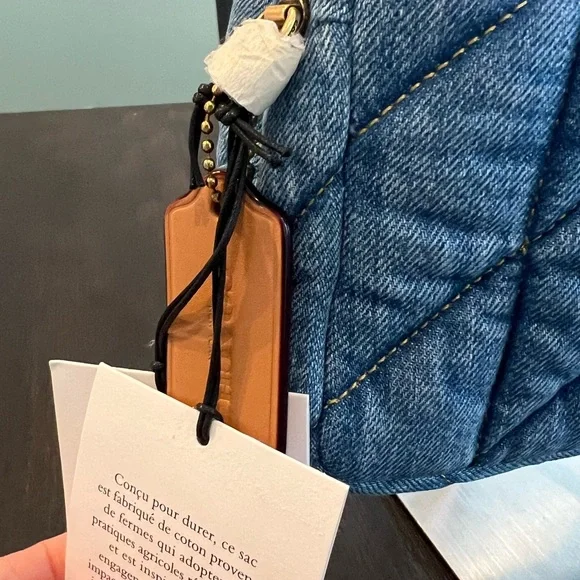 NWT Coach Quilted Denim Tabby 26 - Picture 11 of 16